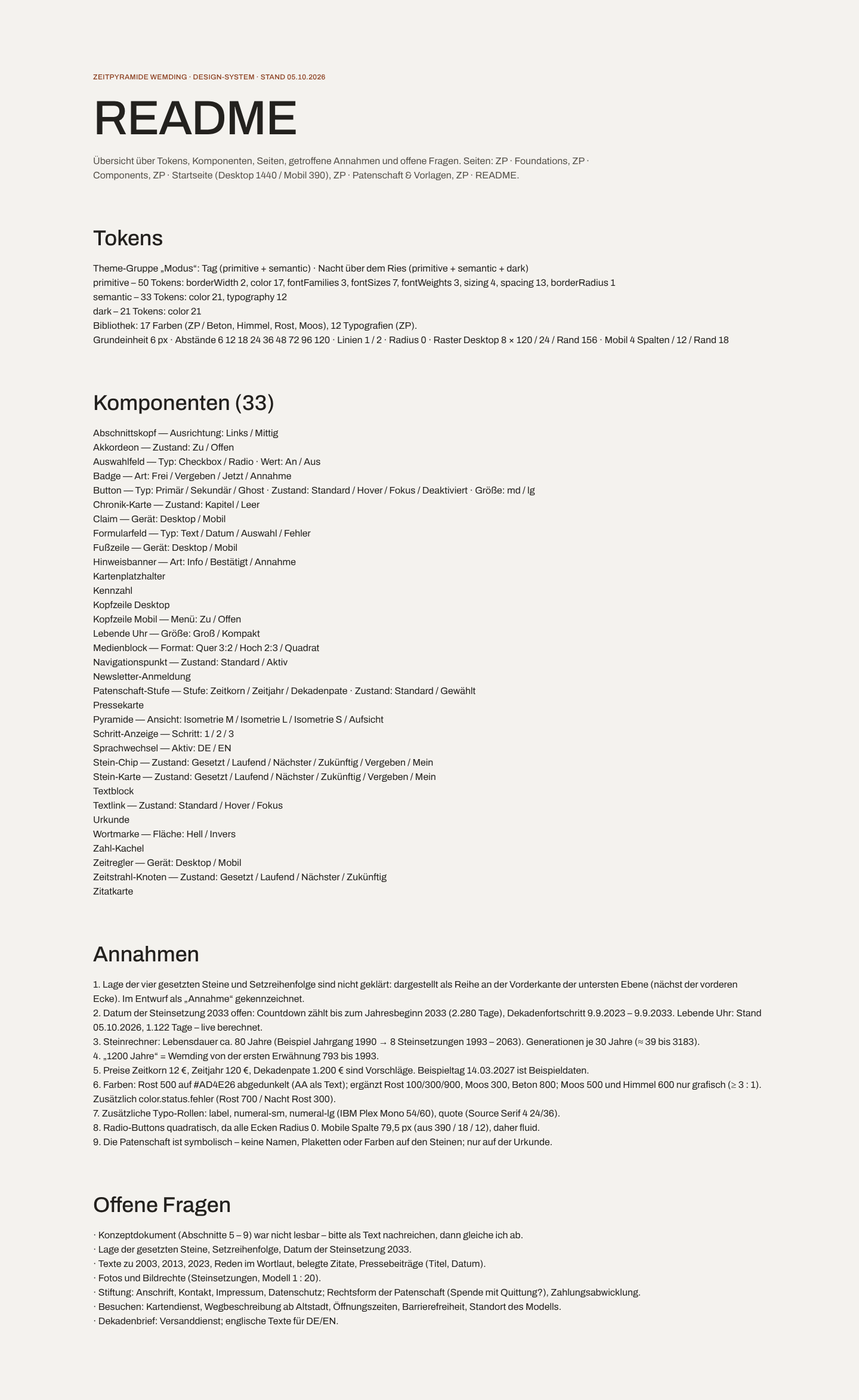 README-Seite