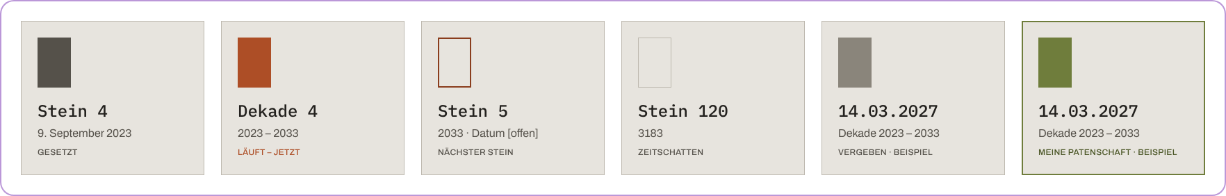Stein-Karten